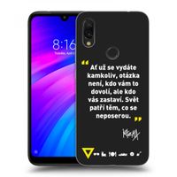 Silikónový čierny obal pre Xiaomi Redmi 7 - Kazma - SVĚT PATŘÍ TĚM, CO SE NEPOSEROU