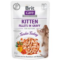 Kapsička Brit Care Cat Kitten Fillets in Gravy with Tender Turkey 85g