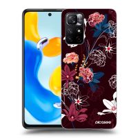 Silikónový prehľadný obal pre Xiaomi Redmi Note 11S 5G - Dark Meadow