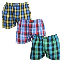 3PACK pánské trenky Styx klasická guma nadrozměr vícebarevné (3E103739) 5XL