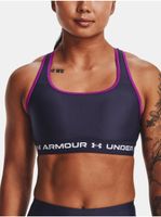 Tmavě šedá sportovní podprsenka Under Armour Crossback Mid