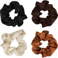 Brushworks Satin Scrunchies Natural гумки для волосся