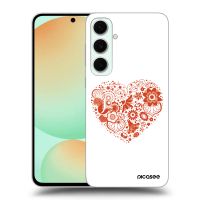 Silikónový prehľadný obal pre Samsung Galaxy S24 FE S721B - Veľké srdce