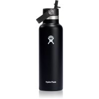 Hydro Flask Standard Mouth Straw Cap термопляшка колір Černá 621 мл