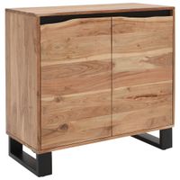 Livetastic ŠIROKÁ KOMODA, akácia, čierna, farba akácie, 85/80/40 cm