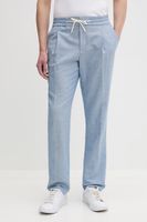 HUGO pantaloni slim fit pentru bărbați, cu amestec de in Getlin251F3