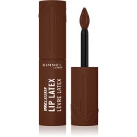 Rimmel Thrill Seeker Lip Latex flüssiger Lippenstift Farbton 600 Cappuccino Deep 6 ml