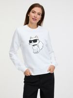 Karl Lagerfeld Ikonik 2.0 Choupette Sweatshirt Weiß