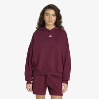Φούτερ adidas 3 Stripes Studio Hoodie Maroon S