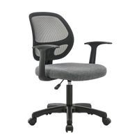 Xora OTOČNÁ STOLIČKA, sieťovina, tkaná textília, sivá, čierna