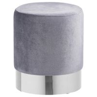 Xora TABURET, kov, textil, 35/42/35 cm