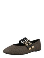 MICHAEL Michael Kors Otvorene balerinke 'ROWEN'  smeđa / brokat / crna