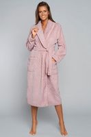 Dámský župan Italian Fashion Morena - dlouhý Starorůžová S