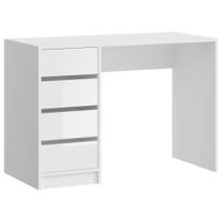 MID.YOU PÍSACÍ STÔL, biela s vysokým leskom, 110/75/48 cm