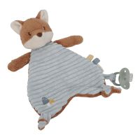 Little Dutch Forest Friends Cuddle Cloth комфортер (серветка-сплюшка) з тримачем 0 m+ Blue 1 кс