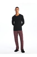 LC Waikiki Lcwk Standard Fit Plaid Men's Pajama Bottom