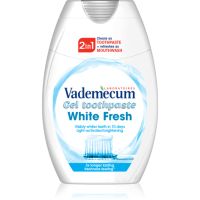 Vademecum 2 in1 White Fresh pasta de dinti si apa de gura 2 în 1 cu efect de albire 75 ml
