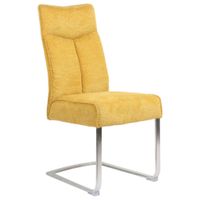 Novel HOUPACÍ ŽIDLE, žlutá, barvy nerez oceli