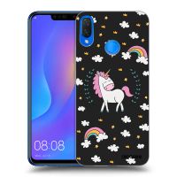 Silikónový čierny obal pre Huawei Nova 3i - Unicorn hviezdne nebo
