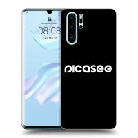 Silikónový čierny obal pre Huawei P30 Pro - Picasee - new logo - white