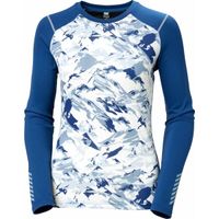 Helly Hansen W LIFA ACTIVE GRAPHIC CREW Дамско високо функционално бельо, синьо, размер