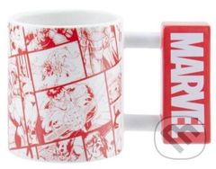 Keramický 3D hrnček Marvel: Rukoväť v tvare loga (objem 450 ml)