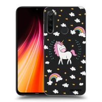 Silikónový čierny obal pre Xiaomi Redmi Note 8T - Unicorn hviezdne nebo