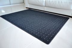 Kusový koberec Udinese tmavě šedý tečkovaný Kruh Ø 120 cm