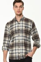 G702 DEWBERRY MEN'S SHIRT-COFFEE