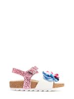 Flower Appliqué Sandals