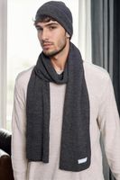 35261 Dewberry Mens Scarf Beret Set-ANTHRACITE