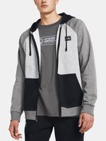 Under Armour UA Rival Flc FZ Colorblock Sweatshirt Grau