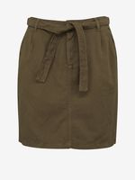 Khaki women's skirt CAMAIEU