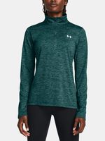 Under Armour Tech 1/2 Zip- Twist T-Shirt Grün