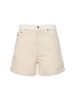 Denim Mid Waist Shorts
