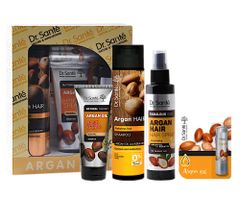Darčeková sada na posilnenie slabých vlasov Dr. Santé Argan + darček zadarmo
