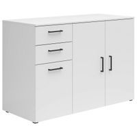 Carryhome KOMODA, biela, 120/83/52 cm