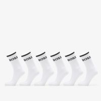 Κάλτσες Hugo Boss 6-Pack QS Stripe CC Socks White 43-46