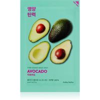 Holika Holika Pure Essence Avocado успокояваща платнена маска 20 мл.