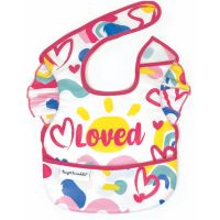 Tiny Twinkle Mess-proof Apron Bib Painted Heart слинявчик-нагрудник 1 кс