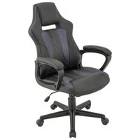 Xora HERNÁ STOLIČKA, vzhľad kože, sieťovina, sivá, čierna