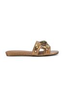 Kurt Geiger London papuci cu toc plat pentru femei, din piele Eagle Cut Out Flat Sdl