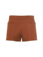 Cotton Twill Mini Shorts