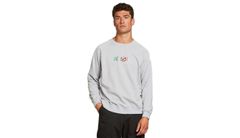 Dedicated Sweatshirt Malmoe Peanuts Logo Grey Melange Pánske - Tričká Dedicated - Sivá - 18179-L - Size: L