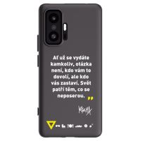 Silikónový čierny obal pre Xiaomi 11T - Kazma - SVĚT PATŘÍ TĚM, CO SE NEPOSEROU