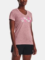 Under Armour Tech Twist Graphic SSV Tricou Roz