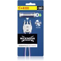 Wilkinson Sword Essentials 3 Hybrid Rasierapparat + Ersatzköpfe 4 pc