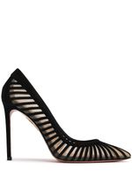 105mm Passions Mesh & Suede Pumps