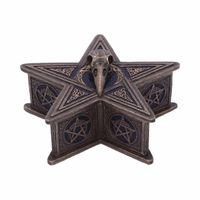Dekoartikel/Box -  Pentagram Raven