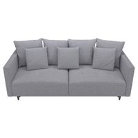 MID.YOU ROZKLADACIA POHOVKA, textil, sivá